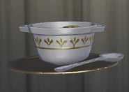 Front view of the dish