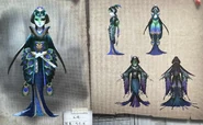 Green Peacock Concept Art from the official Chinese Reference Book