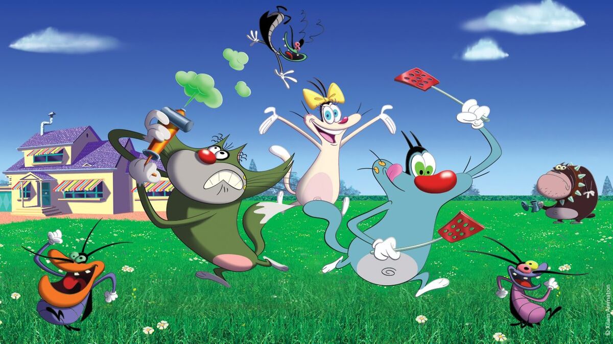 Oggy and the cockroach online game video