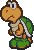 A normal Koopa Troopa's idle sprite from Paper Mario.