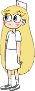 Star's nurse dress in SpongeBob SquarePants against Foop