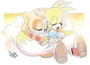 FB IMG Tails and Cream sleeping