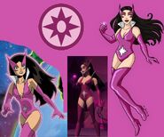 Carol Ferris / Star Sapphire as she appears in the Justice League/Teen Titans Animated Universe.