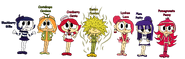 Some of the characters from the series 6.