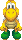 An overworld sprite of a Koopa Troopa from Mario & Luigi: Superstar Saga + Bowser's Minions.