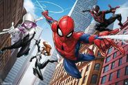 Spider-Man with Miles Morales, Ghost-Spider and Spider-Girl