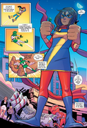 Ms. Marvel stops Kid Kree's and Moon Girl's fight