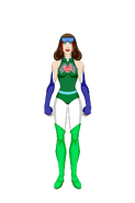 Izabella in racer suit
