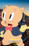 Porky character poster