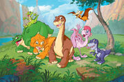 Littlefoot and his friends