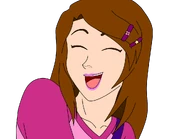 Promo art of Diana laughing.