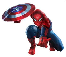 Captain america civil war promoart-spiderman
