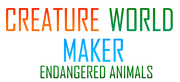 Creature World Maker Endangered Animals Logo V3