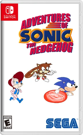 Adventures of Sonic The Hedgehog Video Game Boxart