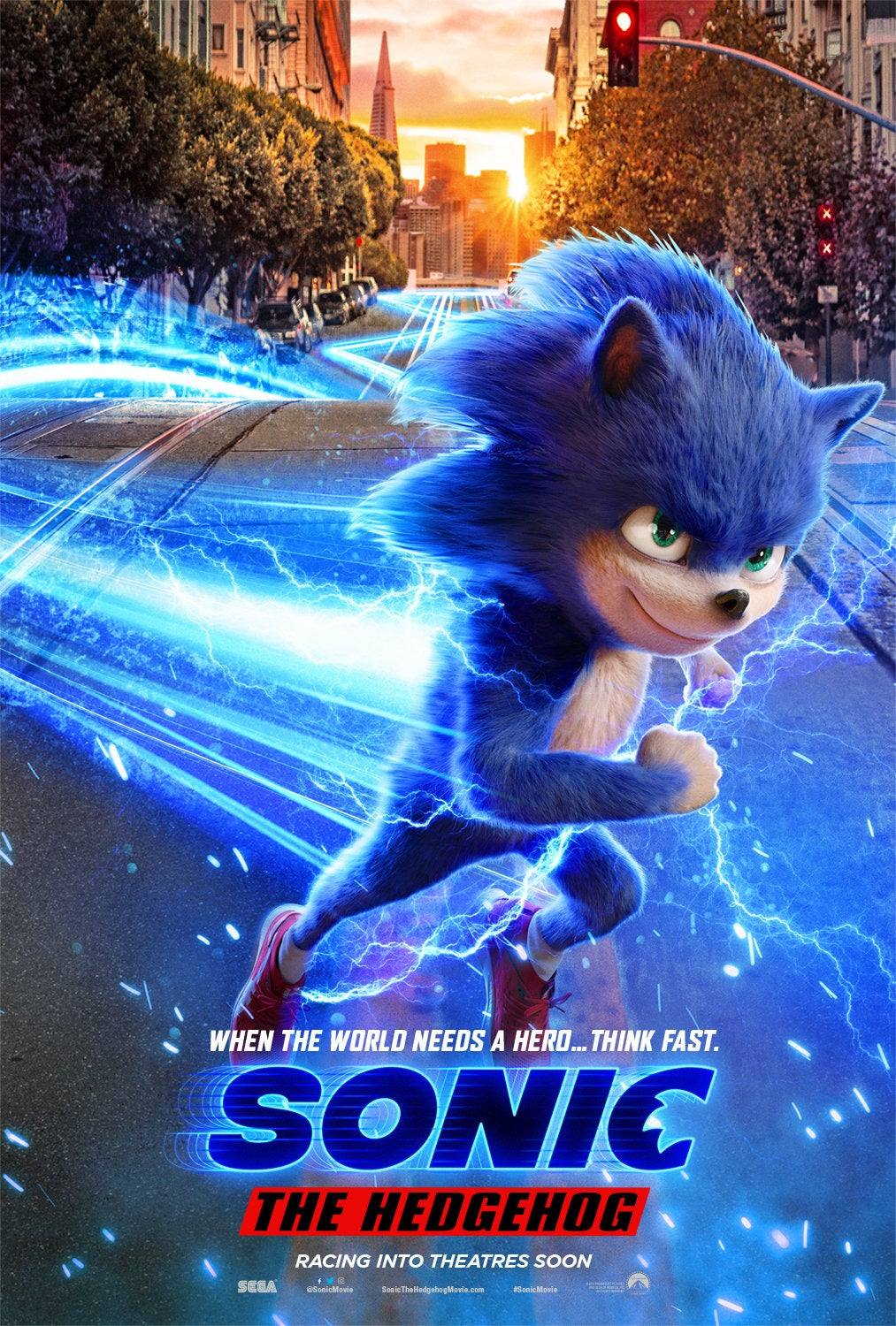 First Sonic the Hedgehog movie poster inspires nightmares - CNET