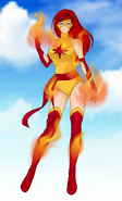 Concept of Liz Allan (as Firestar) in Iago PUC's version of Marvel's Spider-Man