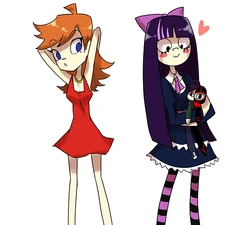 heidi and theresa with garterbelt