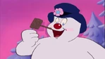 Frosty is delighted at Tuffy's idea ("That's a great idea!") (recycled animation from Rankin/Bass' Frosty the Snowman)