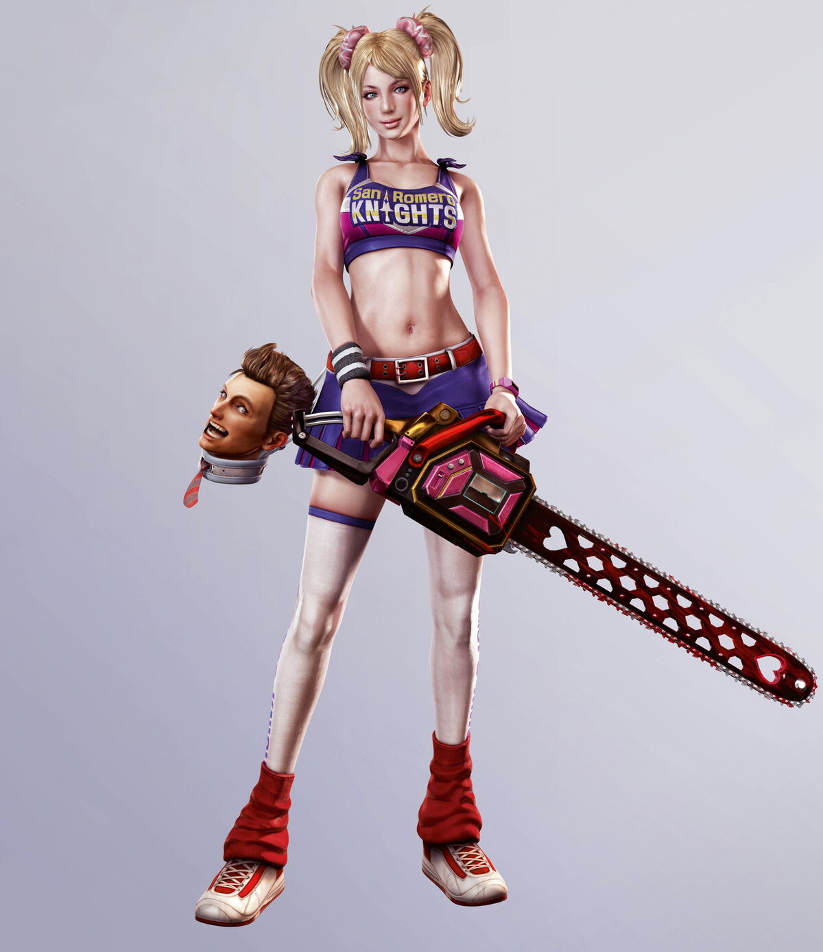 juliet starling and nick carlyle (lollipop chainsaw) drawn by  heartgrooooove