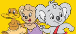 Blinky Bill, Nutsy, and Flap the Platypus