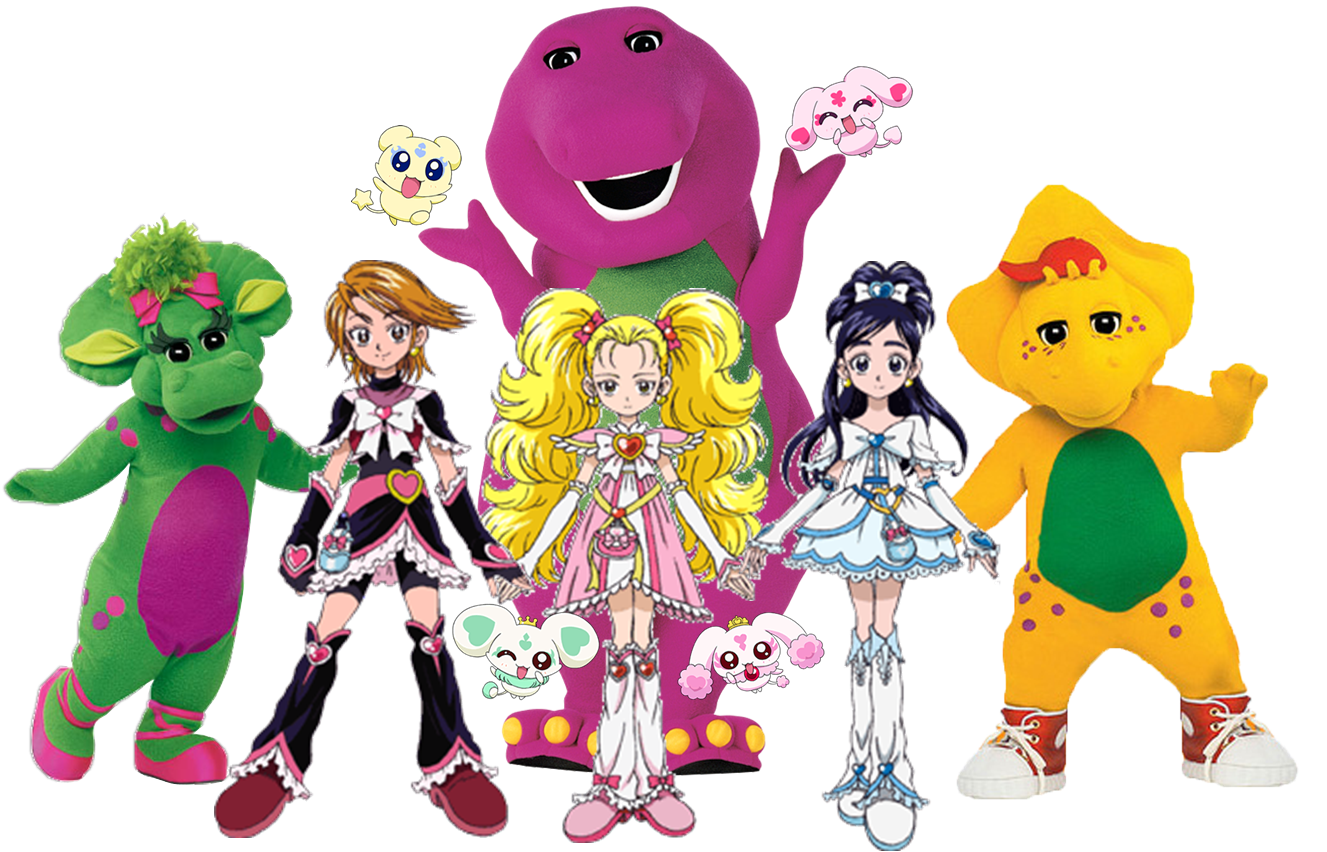 Barney Meets Pretty Cure Max Heart Idea Wiki Fandom - barney entrada roblox