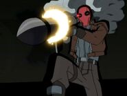 Red Hood fire at Anarky's Henchmen