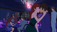 Peter and MJ kiss at the prom