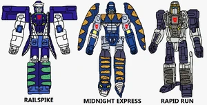 Railspike,Midnight,and Rapid Run