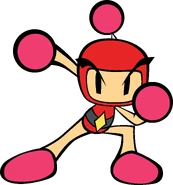 Another of Red Bomberman's official artwork from Super Bomberman R.