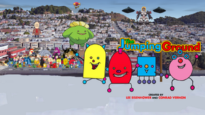 The current title card, which features the four main characters. On the roof from the left: Puff, Lance, Rob and Zowie.
