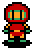Red Bomberman's sprite from Super Bomberman 3.