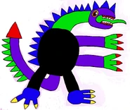 Shanowmiant, a Kaiju/Giant Monster that is a Redesigned, Recooked, Redeveloped, Reforged, Refried, Refueled, Renamped, Revamped and Revised Version of Daiklyerius who is also an Ice-breathing SpaceGodzilla Expy (with elements from Nyarlathotep included)