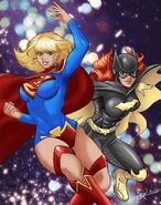 Supergirl with Barbara Gordon / Batgirl