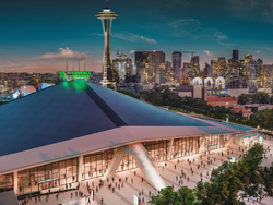 Climate Pledge Arena is part of the Seattle Center entertainment complex and is the proposed venue for the 31st episode, "Taking Seattle by Storm".