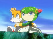 Tails with Cosmo the Seedrian