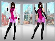 Bombshell as she appears in Marvel's Princesses of Destiny, Marvel's Spider-Man: Rising Legend, Marvel's Superhero Adventures: Infinity War, and Marvel's All-Star Multiverse