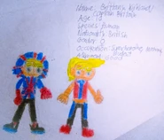 Kendre Kirkland/Britstrike's Original Concept, according to Emman, her Original Name is Brittany Kirkland in which, she is not only originally going to take the mantle of the real Captain Britain but also, she would've been the Main Heroine of Disney's Excalibur, an animated adaptation and reimagining of the European Marvel Superhero team called Excalibur in which, this very little 3D CGI animated Superhero film idea where Emman is supposed to do it, but it got unmade in which, the entire film itself would've taken place in the same world as with Disney's Big Hero 6. Fortunately for the Creator himself, he still liked the idea of making his very own Female Captain Britain in which, he is still not going to give up to do it.