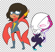 Chibi Ms. Marvel and Spider-Gwen