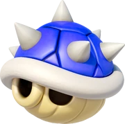 Spiny Blue Shell (Mario Kart 8 Artwork)