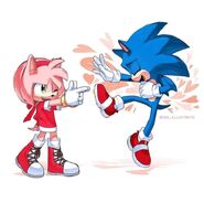 FB IMG Sonic and Amy playing1669722143213