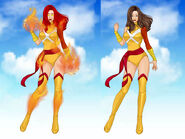 Concept of the Liz Allan version of Firestar in Avengers Unleashed