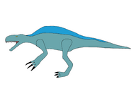 Inaccurate early depiction with oversized arms and a sail structure.