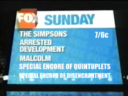 A special encore of the show's title can be seen on Fox's Sunday line-up promo from June 2004.
