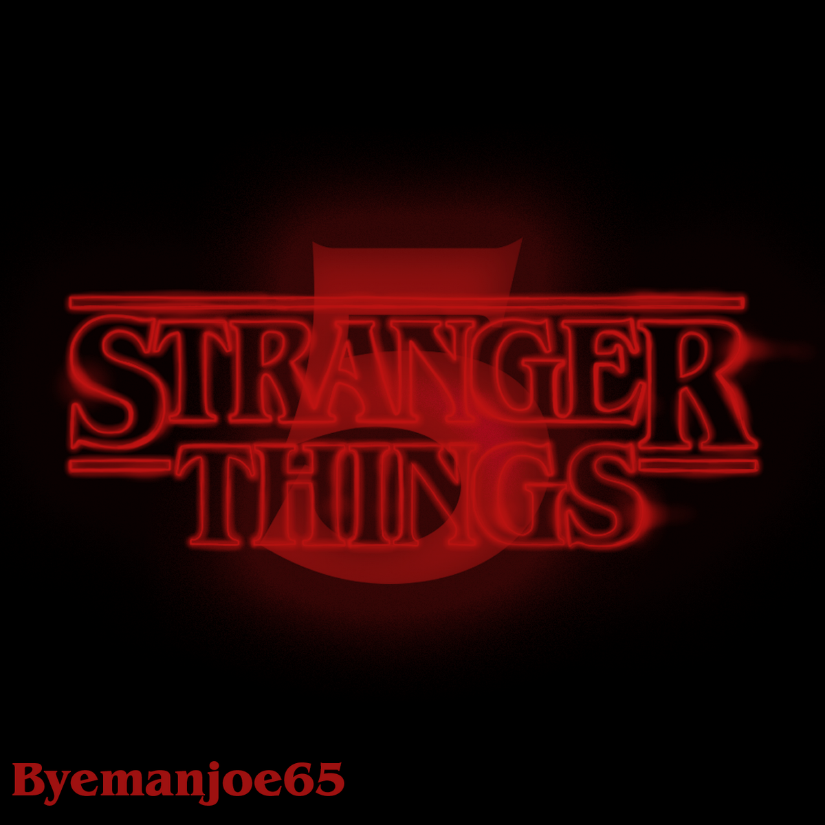 Stranger things Logo Wireless Charger Red