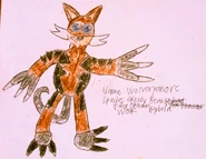 Wolveryanorc, a Grizzly Bear/Tyrannosaurus Rex/Wolf Hybrid Monster who is presumably planned to appear for The Ghazlight Zone, a Supernatural Urban fantasy Comic Book series that Emman is planning to make only for it to end up becoming a one-shot Comic.