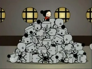  standing atop a pile of defeated zombies in 's castle in .