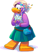 Dot the Disguise Gal (Club Penguin Island)