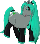 Miku as a pony (based on My Little Pony)