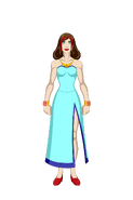 Izabella in her ballroom dress