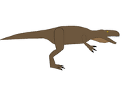 outdated life restoration of Megaustralosaurus.